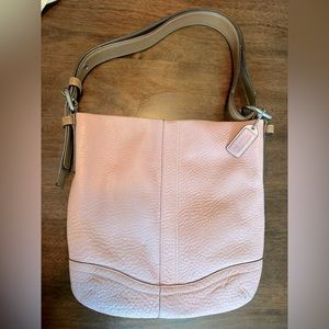Authentic Coach Shoulder Bag in Bubblegum Pink Leather